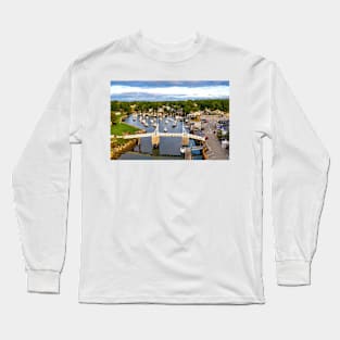 Aerial Photo of Perkins Cove Long Sleeve T-Shirt